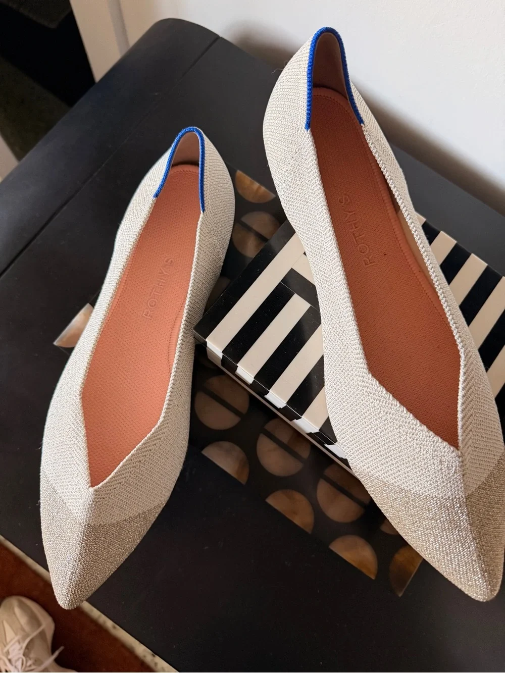 Rothys sparkling ivory
